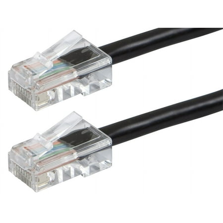 UPC: 0889028011621 | Monoprice Cat5e Ethernet Patch Cable – 7 Feet – Black | Network Internet Cord – RJ45  Stranded  350Mhz  UTP  Pure Bare Copper Wire  24AWG – Zeroboot Series