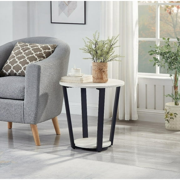 Space-Saving Wood-Look Coffee Table for Living Room, Easy to Clean