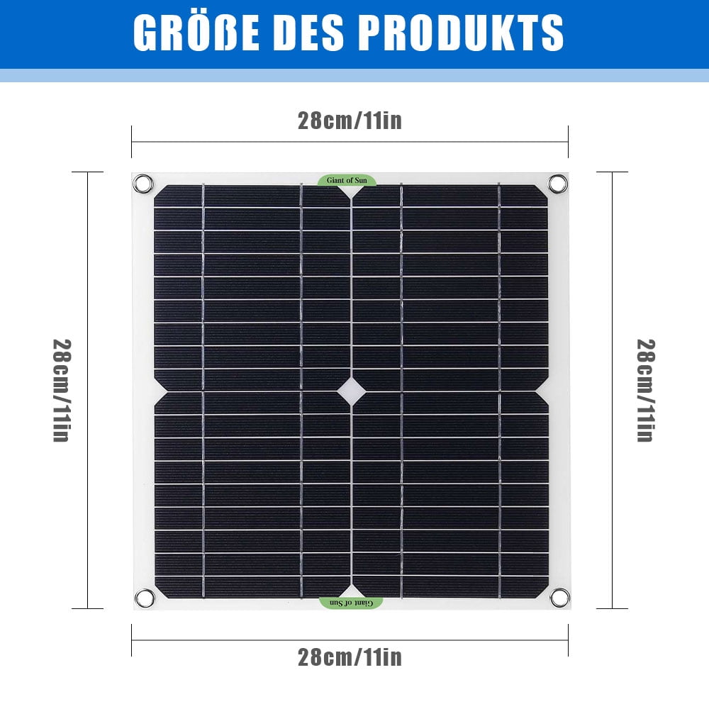 DFITO 200 Watts Portable Solar Panel Kit, 100A 12V Portable Solar Panel Battery Charger with Controller for Caravan RV Boat