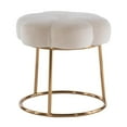 thumbnail image 4 of Riverbay Furniture 17.75" Transitional Fabric Accent Vanity Stool in White, 4 of 16