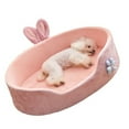 thumbnail image 1 of Cama Rosa Suave Para Mascotas, Comodidad Para Todas Las Estaciones Camas Para Gatos Para Perros Pequeños Cama Con Cojín Para Perros Y Gatos Con Fundas Extraíbles Y Lavables Cama, 1 of 7