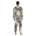 thumbnail image 4 of FORMRS Onesies Pajama for Adults Unisex Hoodie Winter Jumpsuit One Piece Sleepwear, Sizes S-2XL, Cute Ghosts, 4 of 7