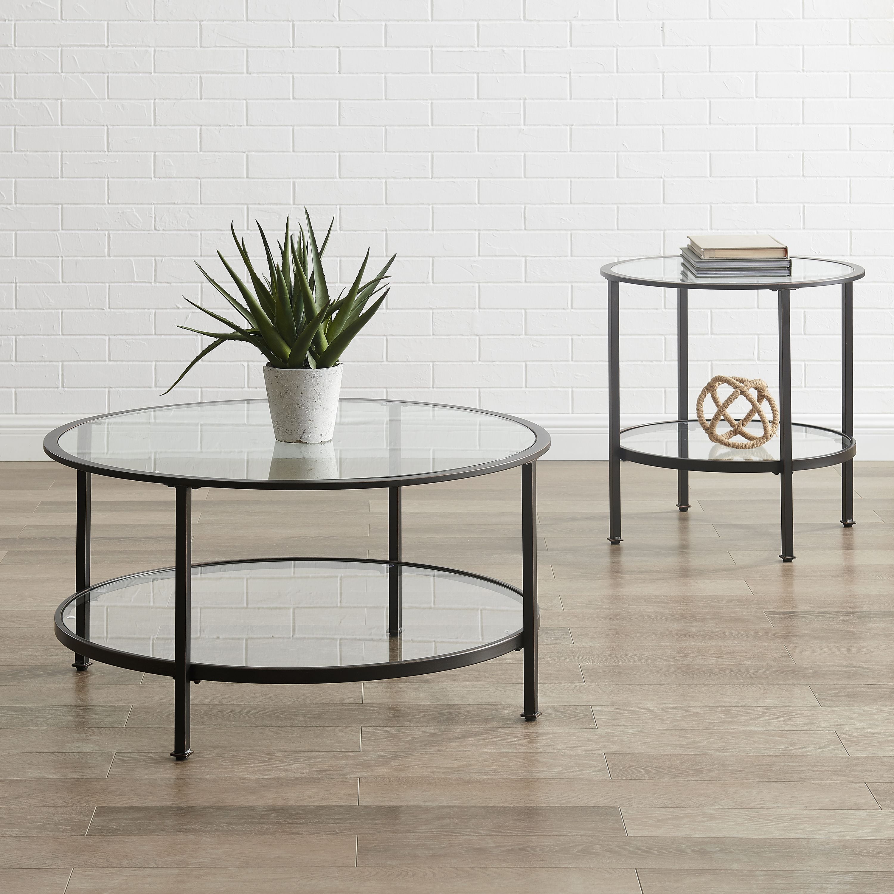 Crosley Furniture Aimee 2Pc Coffee Table Set - Walmart.com ...