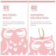 thumbnail image 5 of 4pcs búho cortes de madera de madera cortes de búho de madera de búho de búho pendientes de árboles de Navidad HOMEMAXS MX11954329, 5 of 6