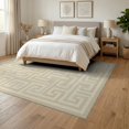 thumbnail image 3 of ODIKA 6'x9' Washable Area Rug Non-Slip, Easy Care, Key Abstract Interlocking Maze Trellis Frame Geometric Greek Flowing Dynamic for Family Room, Living Room, Master Bedroom, 3 of 7