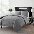 thumbnail image 2 of VCNY Home Nina II 3-Piece Grey Geometric Comforter Set, Full/Queen, Adult, Unisex, 2 of 6