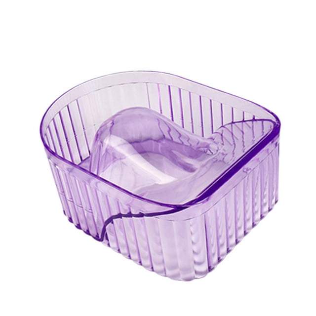 TISHITA Bol de Trempage pour Ongles, Plateau de Manucure Professionnel pour Salon, Violet