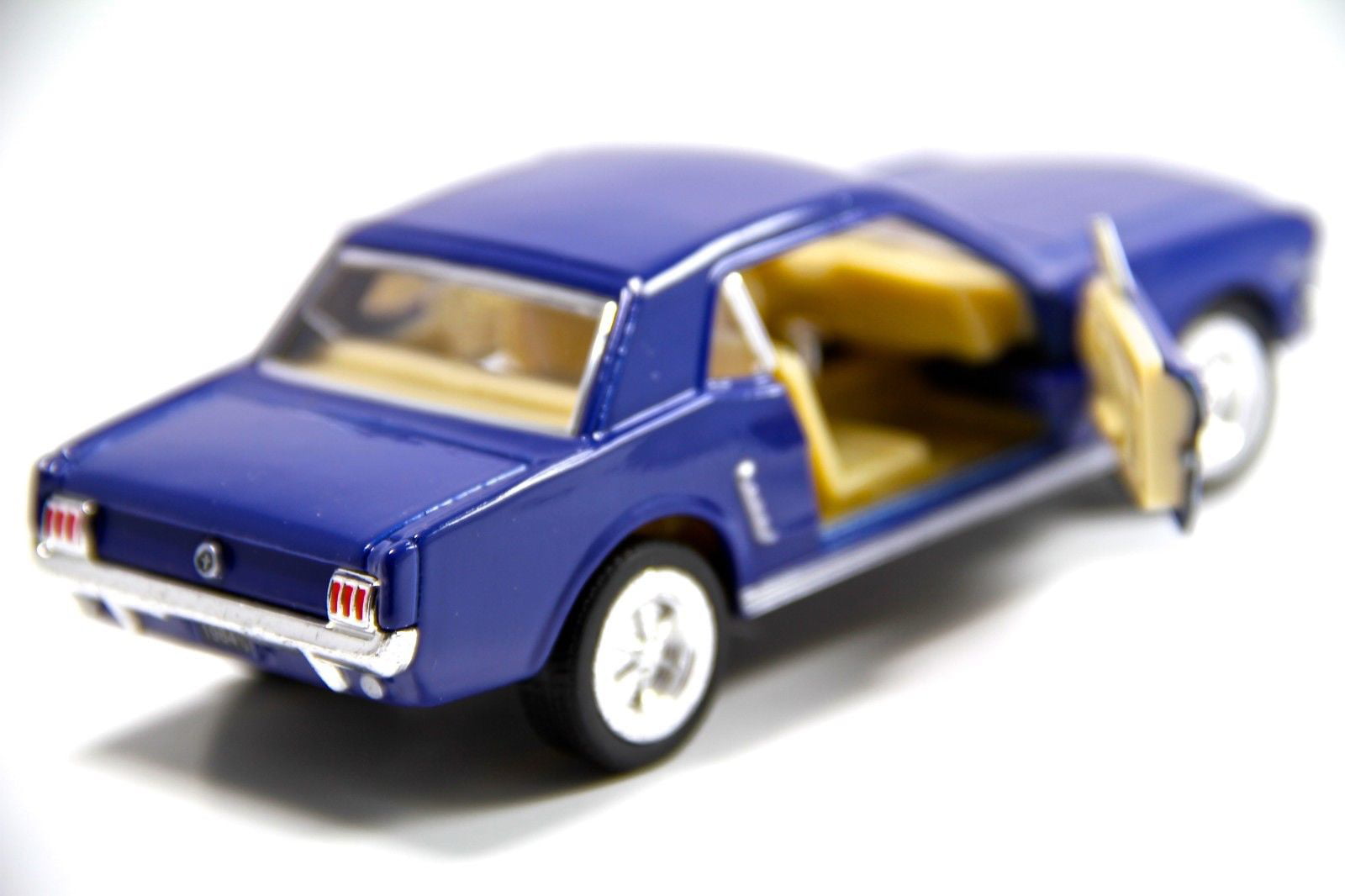 5" Kinsmart 1964 1/2 Ford Mustang Diecast Model Classic Toy Car 1:36 Black Blue 
