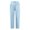 Light Blue, variant on Daznico Women's Solid Cropped Pants Elastic Waist Button High Waisted Carpi Pants Cotton Linen Pants Casual Pants With Pockets Pants for Women Pink L