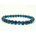thumbnail image 6 of K-KED Blue Tigers Eye Bracelet Hawks Eye Bracelet 8mm 6mm Tiger's Eye Healing Gemstone-6 mm-8.5 in, 6 of 9