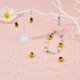thumbnail image 5 of 66 cuentas de vidrio de Murano, incluidas 6 cuentas de margaritas y 60 cuentas de abeja, espaciadoras sueltas de vidrio., 5 of 6