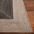 thumbnail image 4 of SAFAVIEH Braided Lars Geometric Reversible Area Rug, Beige/Black, 6' x 6' Square, 4 of 13