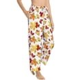 thumbnail image 2 of Balery Autumn Leaves 1 print Women's Pajama Pants,Ultra Lightweight Pjs,Lounge Pant-XX-Large, 2 of 9