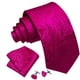 thumbnail image 3 of Corbata Barry.Wang de Seda con Estampado Paisley Rosa Fucsia 150x8.5 cm Set, 3 of 6