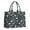 Gray Dinosaurs Exotic, variant on Large Capacity Tote Bag,Green Alligators Icons Pattern Handbag Fashion Luxury Tote Bag,15.7"x13"x 5.1" Inches,Laptop Compatible
