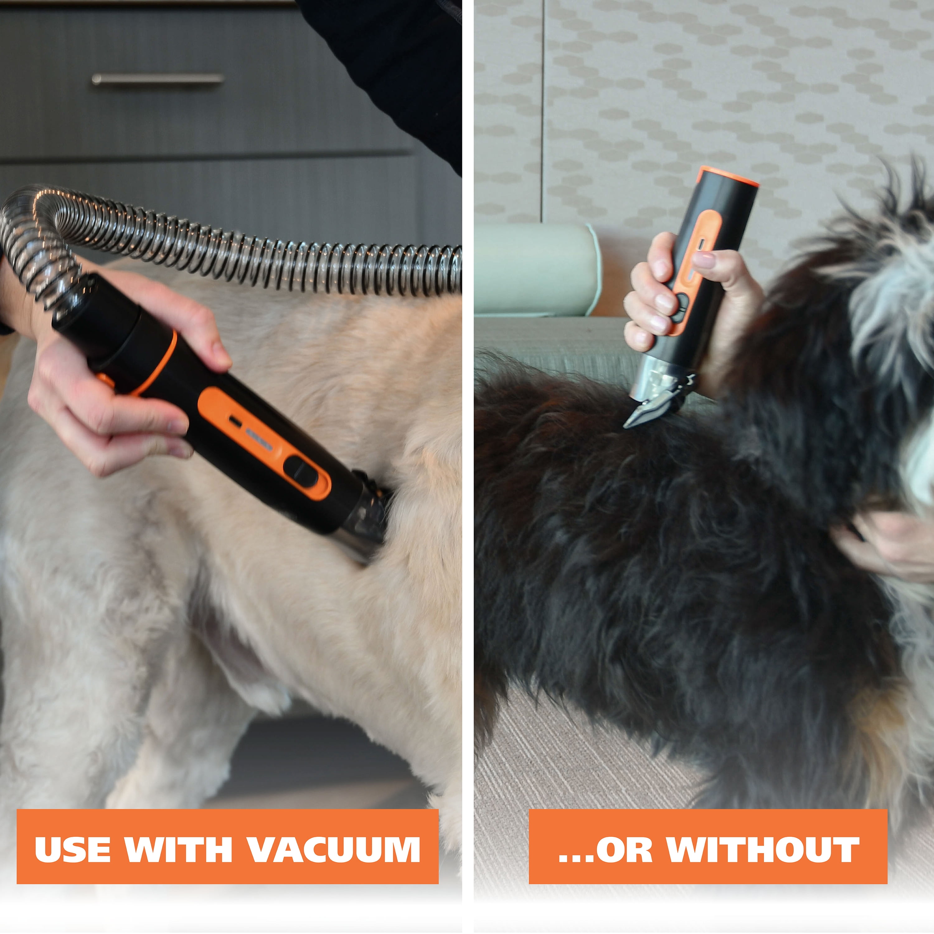 Wahl Dog Pet Groom and Vacuum Hose and Attachments, 2 Speeds, 14 Piece, Rechargeable Lithium 3026956