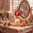 thumbnail image 3 of Sziqiqi Candle Warmer Lamp with Timer Dimmable Light: Flameless Strawberry Wax Warmer for Safe Home Fragrance Adjustable Height with 2 Bulbs Aesthetic Gift for Women Bedroom Home Decor, 3 of 8