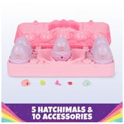 Hatchimals Alive Rainbow Splash Carton with 5 Figures, 10+ Accessories