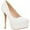 White Patent, variant on Women's High Heel Pump Closed Toe Platform Heels Dress Pumps