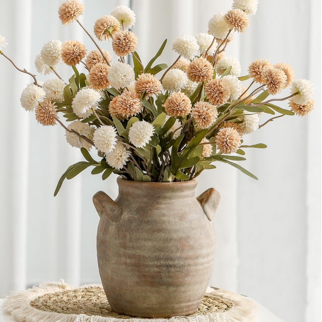 Florero de cerámica Vanselia para decoración del hogar, 18 cm, estilo vintage