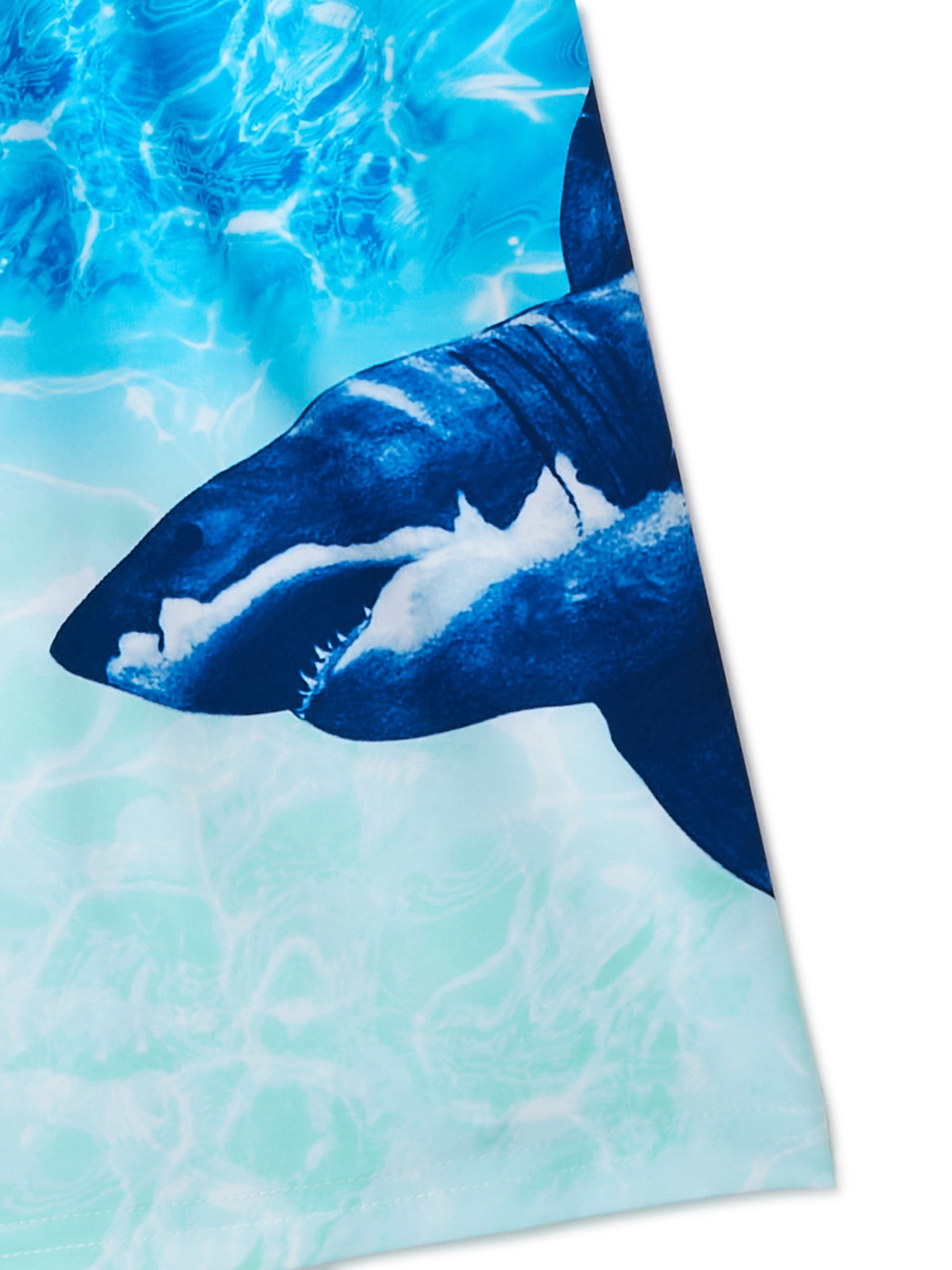 Wonder Nation Boys’ Quick Dry Swim Trunks with Elastic Waist, UPF 50+, Sizes 4-18 & Husky