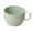 Green, variant on LHWEN Wheat Biodegradable Plastic Cup with C-Shaped Handle 9.5x7cm Drinking Mug for Water Coffee Milk Juice Tea and for Daily Use