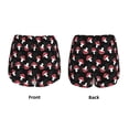 thumbnail image 6 of Uemuo Cartoon Mushroom Pattern Women's Athletic Shorts High Waisted Running Shorts with Liner Pockets Gym Elastic Workout Shorts-, 6 of 9