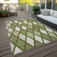 thumbnail image 6 of Addison Rugs Chantille Indoor/Outdoor Transitional Diamonds Olive Washable Rectangle Rug, 8' x 10', 6 of 6
