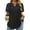 Black, variant on Womens Plus Size Tops Dressy Casual Peplum Tunics 2025 Henley Flowy Work Button Cheetah Print Tshirts 2Xl YH003