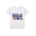 thumbnail image 2 of FDDMis Tops for Teens Trendy Toddler White Tshirt Dance Tops Girls Basketball Shirt 12 to 18 Month Girl Clothes Y2k Girls Size 6 Clothes, White 3-4 Years, 2 of 7