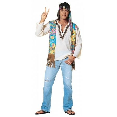 60s Hippie Dude Adult Costume - X-Large