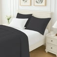 thumbnail image 4 of Beddora 3-Piece Ultra-Soft Comforter Set, All-Season, Wrinkle-Free, Lightweight Microfiber, Hypoallergenic – King – Forged Iron, 4 of 7