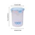 thumbnail image 3 of Plastic Food Storage Jar with Graduated Round Sealing Lid | Transparent Airtight Canister for Grains Snacks and Baking Ingredients | Kitchen Pantry Container for Cereal Coffee Tea and Dry Goods, 3 of 6