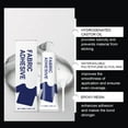 thumbnail image 5 of Fabric Glue, Strong Textile Adhesive for Fabrics, Liquid Stitch Fabric Adhesive, Waterproof Washable Clear Clothing Glue for Fabric Repair and Patch, Clothes, Denim, Doll, 5 of 6