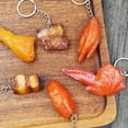 thumbnail image 3 of Xinyolin Key Ring Vivid Decorative Cartoon Creative Drumstick Pig Feet Simulation Food Backpack Pendant for Car Key, 3 of 8