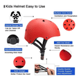 thumbnail image 2 of Casco Protección Kit Niños Bicicleta 3-13 años Rojo Malubero Malu1787, 2 of 3