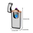 thumbnail image 4 of Dosaele Fingerprint Induction Lighter  USB Rechargeable Plasma Lighter  Battery Powered Flameless Cigarette Lighter  Fashionable Alloy Windproof Lighter, 4 of 4