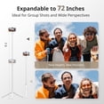 thumbnail image 3 of Trípode para teléfono Tripod Sensyne 72 con palo para selfies y mando a distancia, color blanco, 3 of 6