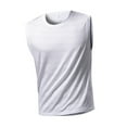 thumbnail image 4 of Bosfbaoi Men's Tank Tops Solid-color Plus Size Loose Sleeveless Shirt Quick-drying Breathable Crew Neck Athletic Tops, 4 of 5