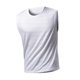 thumbnail image 5 of Camiseta de tirantes de cuello redondo para hombre, color liso, informal, holgada, deportiva, transpirable, de seda helada, corta, de poliéster., 5 of 5