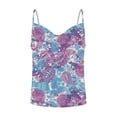 thumbnail image 3 of Gibobby Chaleco de mujer, camisola suelta sin mangas con cuello en V, camiseta con tirantes finos, camisetas sin espalda(Morado,XG), 3 of 5