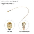 thumbnail image 2 of RG178 Coaxial Cables U.FL(IPEX/IPX) Mini PCI to SMA Male Low Loss Coaxial Cable 1FT 4Pcs, 2 of 5