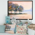 thumbnail image 2 of Designart 'The Rural Lake In Sunset Evening II' Traditional Framed Canvas Wall Art Print, 2 of 5