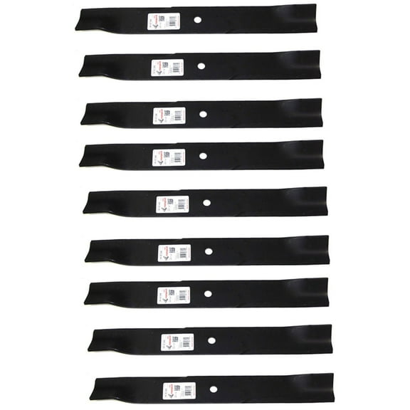 (9) 6180 Rotary Blades Compatible With Hustler 793794, 794685