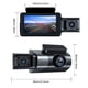 thumbnail image 3 of Car Dash Cam 1080P FHD DVR de doble lente | Pantalla de 3 pulgadas | Cámara frontal y trasera gran angular | Registrador de estacionamiento con visión nocturna | Grabación en bucle de detección de, 3 of 8