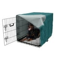 thumbnail image 5 of Abstract Dog Crate Cover, Modernistic Pattern with Wavy Lines and Dots, Easy to Use Pet Kennel Cover Small Dogs Puppies Kittens, 7 Sizes, Petrol Blue, by Ambesonne, 5 of 6