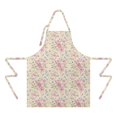 thumbnail image 2 of Pioneer Flower Floral Print Pattern Apron for Women and Men, Cotton Linen Waterproof with Pockets, Adjustable, 33x27 Inch for Kitchen, Gardening, BBQ, Salon, 2 of 6