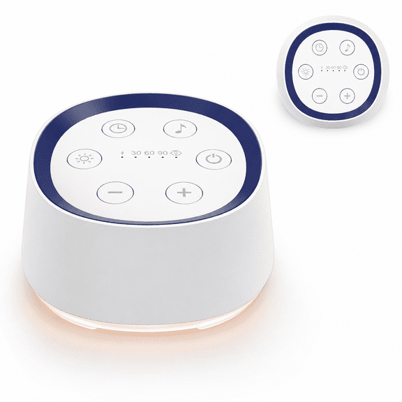 White Noise Machine for Baby Adult Sleep,Portable Sound Machine with Cry Sensor,24 Soothing Sounds,Night Light & Timer for Nursery Home Travel