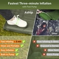 thumbnail image 3 of Aship Sleeping Pad for Camping 2 person, 4.7" Extra-Thick Camping Pad with Pillow Built-in Foot Pump Inflatable Sleeping Pad for Backpacking, Hiking, Traveling, Tent - Green, 3 of 10