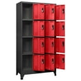 thumbnail image 2 of vidaXL Locker Cabinet with Anthracite and Red, Steel, 2 of 7